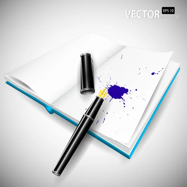 Fountain pen — Stock Vector