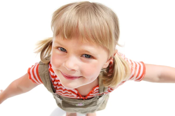 Close-up portrait of a cute little girl — Stock Photo, Image