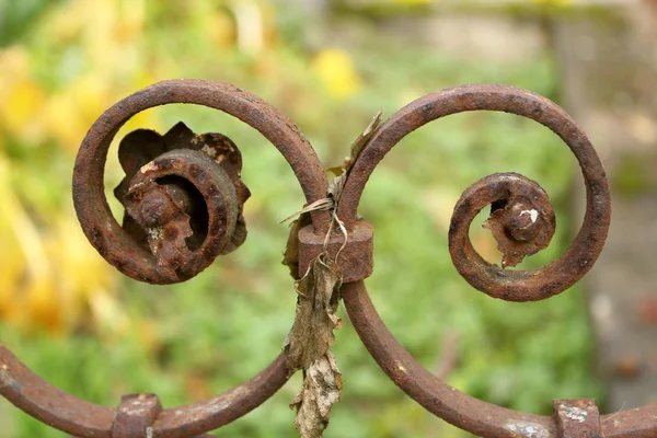 Detalle de valla de hierro fundido — Foto de Stock