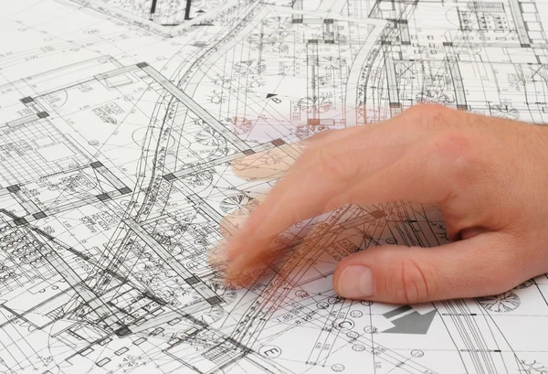 Architect shaking his fingers — Stock Photo, Image