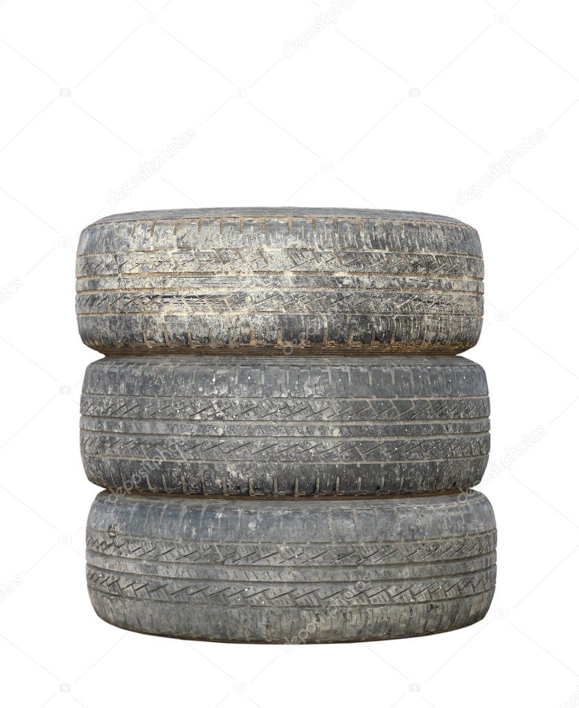 Old dirty tires