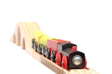 renkli ahşap tren