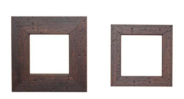 Twee houten frames — Stockfoto