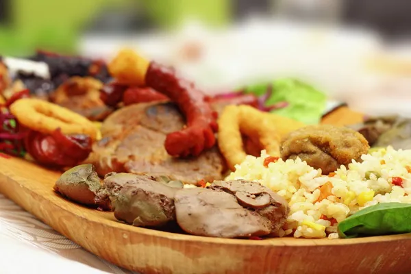 Arroz con hígado de pollo — Foto de Stock