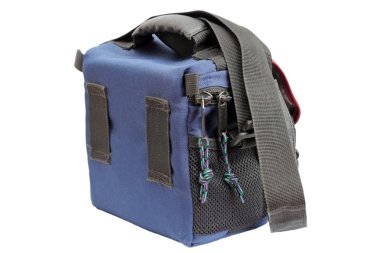 blue camera bag clipart