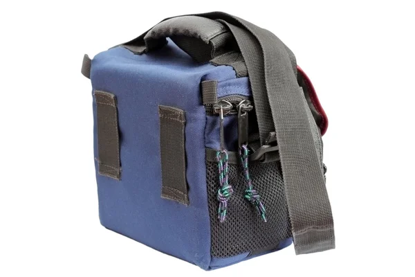 Blue camera bag — Stock Photo, Image