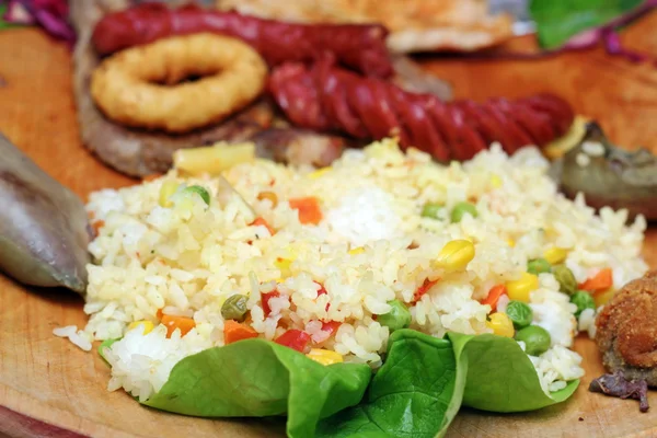 Arroz con verduras — Foto de Stock