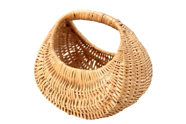 Beige handmade basket — Stock Photo, Image