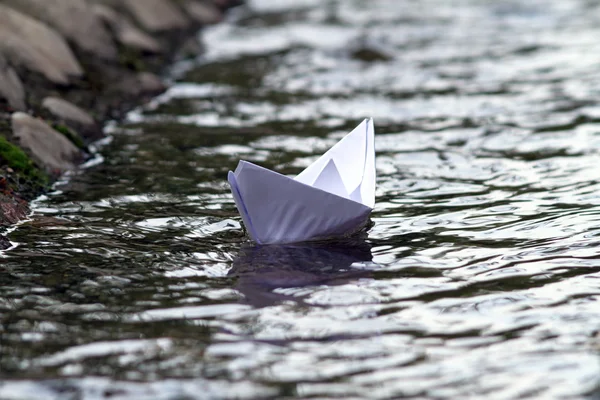 Abstract view of paper boat — Stock Photo, Image