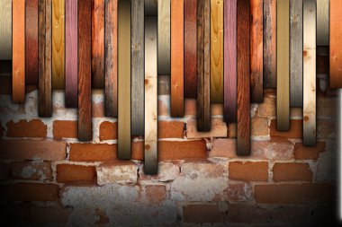 барвисті дерев'яна підлога установки