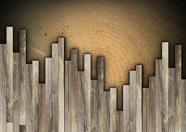 Vintage pattern with wood planks — Stock Photo, Image
