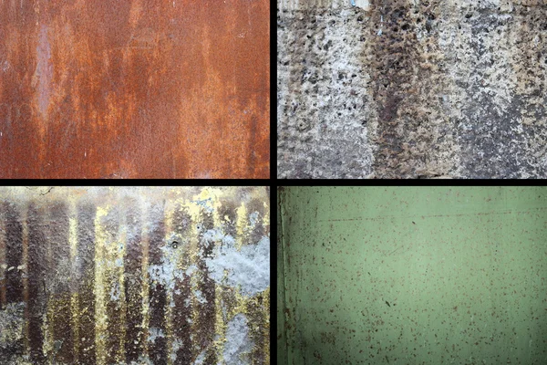 Collection of rusty textures — Stock Photo, Image