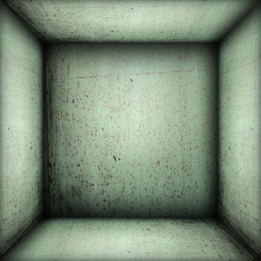 Endüstriyel iç yeşil zemin