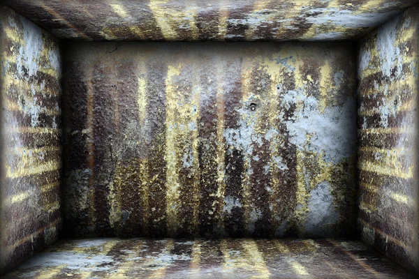 Grungy interieur met verweerde muren — Stockfoto