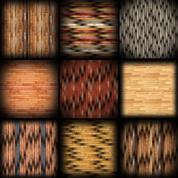 Kolekcja podłóg drewnianych — Zdjęcie stockowe