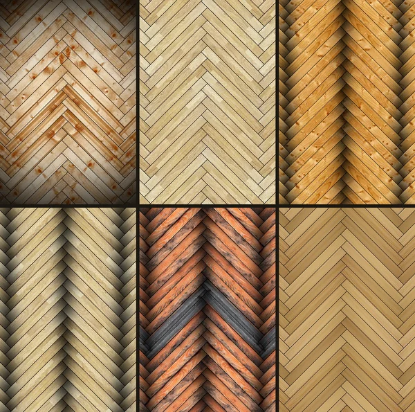 Collection of abstract parquet textures — Stock Photo, Image