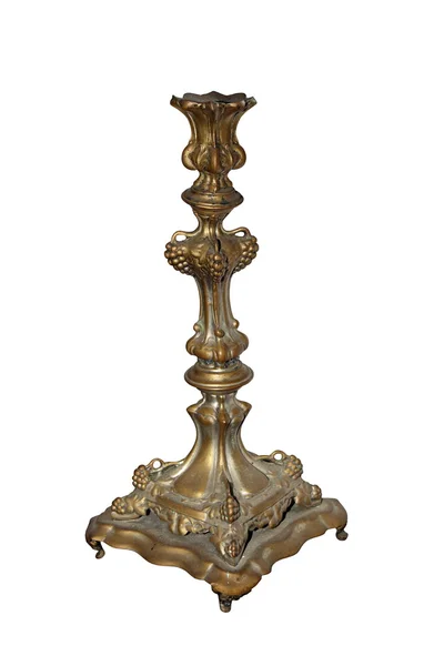 Antique isolated candlestick — Stock Photo, Image