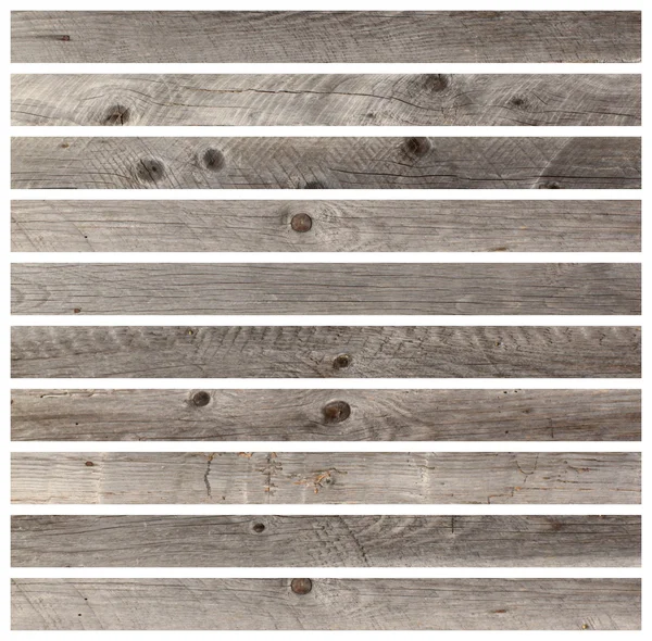 Placas de madeira cinza — Fotografia de Stock