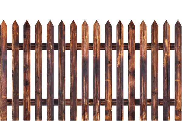 Tablones afilados en valla de madera — Foto de Stock