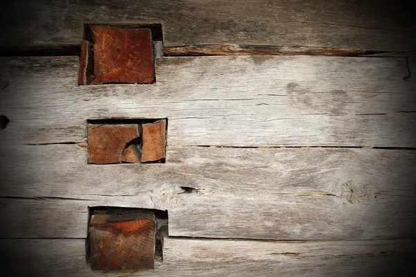 Skärningspunkten mellan balkar på vägg — Stockfoto