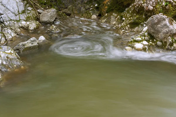 Water Whirl Mountain River Apuseni — Stock Photo, Image