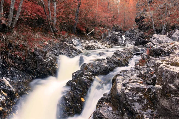 Beautiful Waterfall Apuseni Image Taken Late Autumn — Stockfoto
