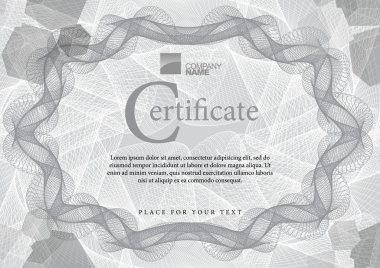 para birimi ve diploma kullanılan gri tonlamalı vektör desen