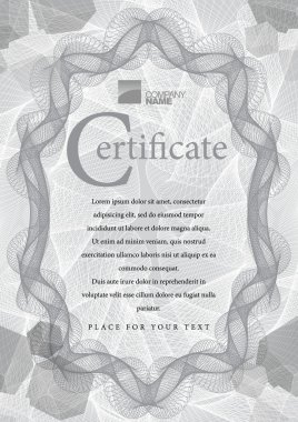 para birimi ve diploma kullanılan gri tonlamalı vektör desen