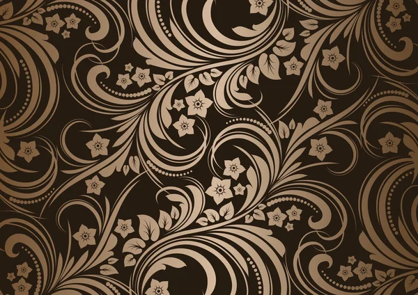Fondo retro floral brillante para diseño vintage — Archivo Imágenes Vectoriales