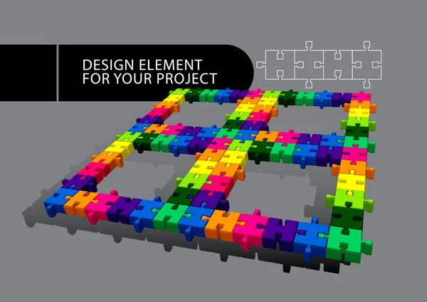 Pussel element — Stock vektor