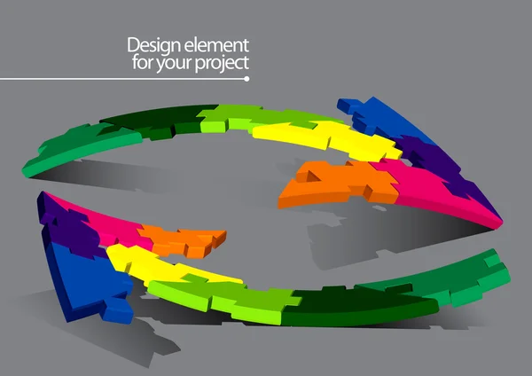 Elemento rompecabezas — Archivo Imágenes Vectoriales