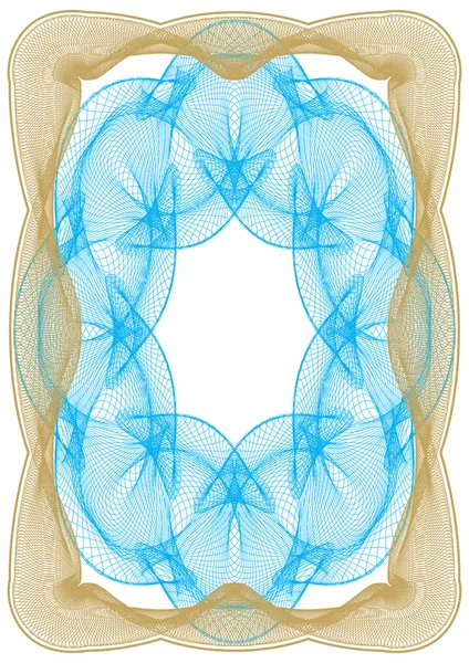Modèle vectoriel utilisé dans les devises et les diplômes — Image vectorielle