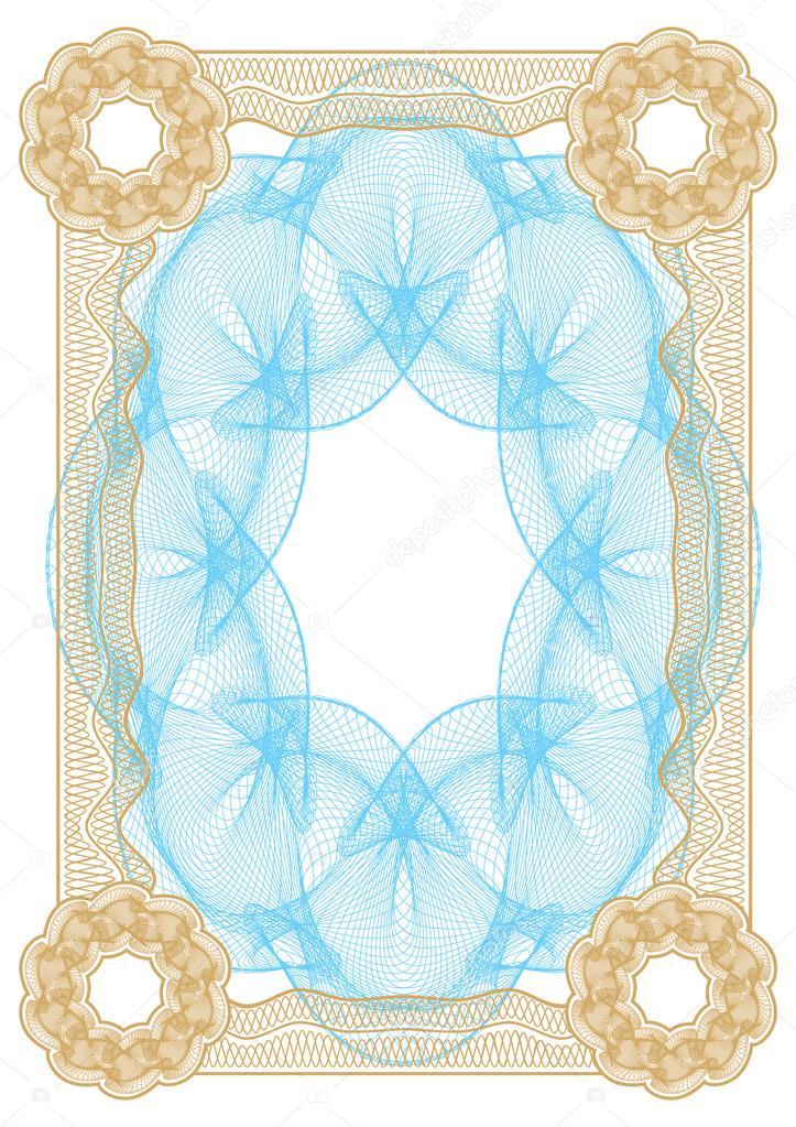 Vector pattern that is used in currency and diplomas