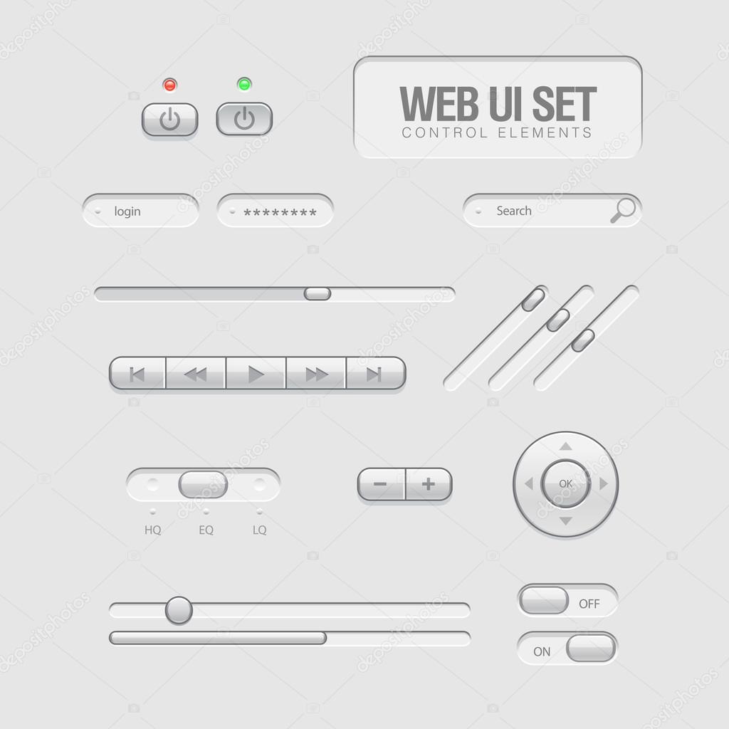 light Web UI Elements
