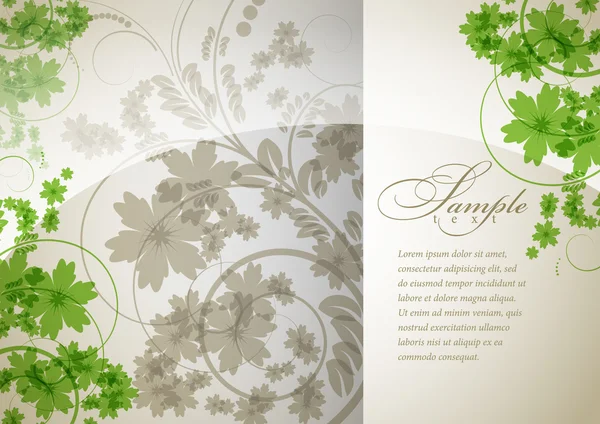 Fond floral design abstrait — Image vectorielle