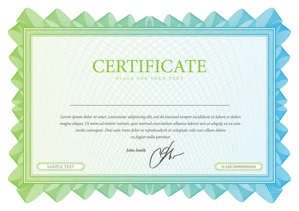 Certificado do modelo, moeda e diplomas . Vetores De Bancos De Imagens Sem Royalties