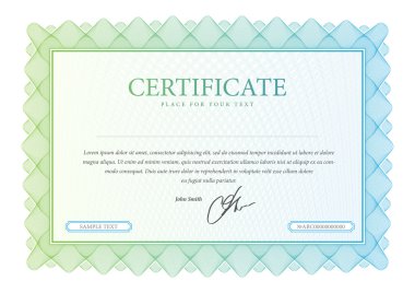 para birimi ve diploma kullanılan desen
