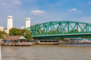 phra phuttha yodfa Köprüsü bangkok Tayland.