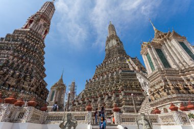 Bangkok, Tayland - 10 Kasım: birçok gezginler wat arun git 