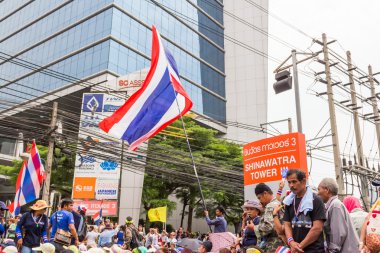 Bangkok - Şubat 20: Başbakan protestocular sh önüne çıkarılacak