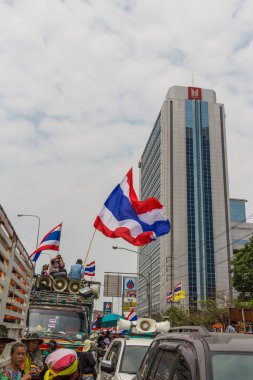Bangkok - Şubat 20: Başbakan protestocular sh önüne çıkarılacak