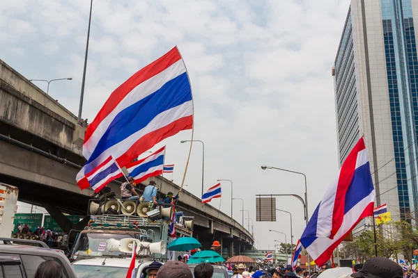 Bangkok - 20 februari: prime demonstranten uitgezet voor sh — Stockfoto
