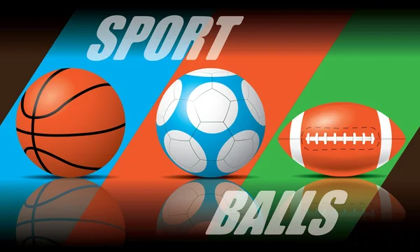 Sport bollar vektor — Stock vektor