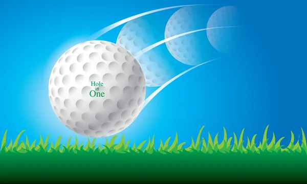 Illustration of golf ball vector — Stock Vector