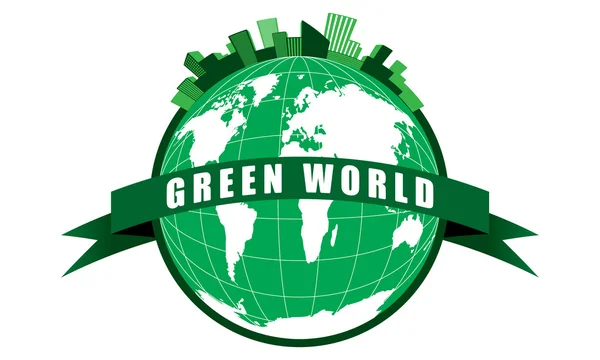 Vetor de conceito Green World — Vetor de Stock