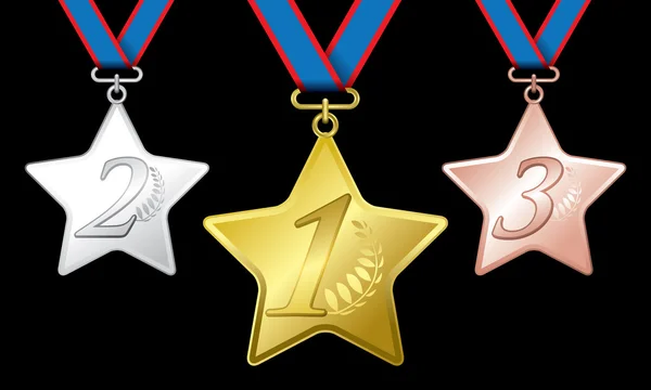 Winner Medals vector — Stock Vector