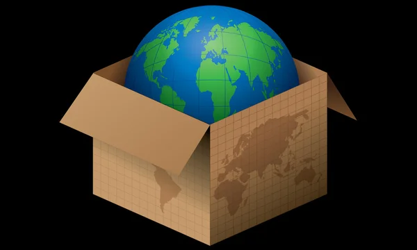 Abrir el mundo concepto vector — Vector de stock