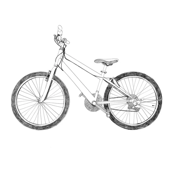Bicicleta - Dibujado a mano — Archivo Imágenes Vectoriales