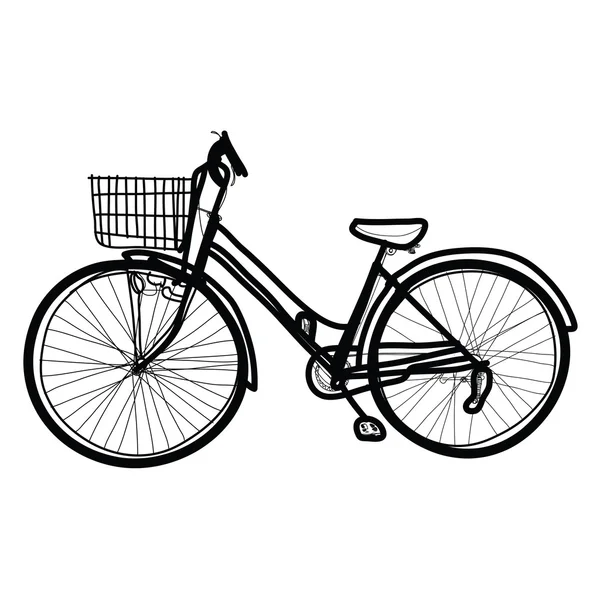 Vélo - dessiné à la main — Image vectorielle