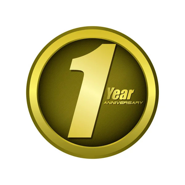1 rok rocznicy koncepcja wektor — Wektor stockowy